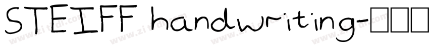 STEIFF handwriting字体转换